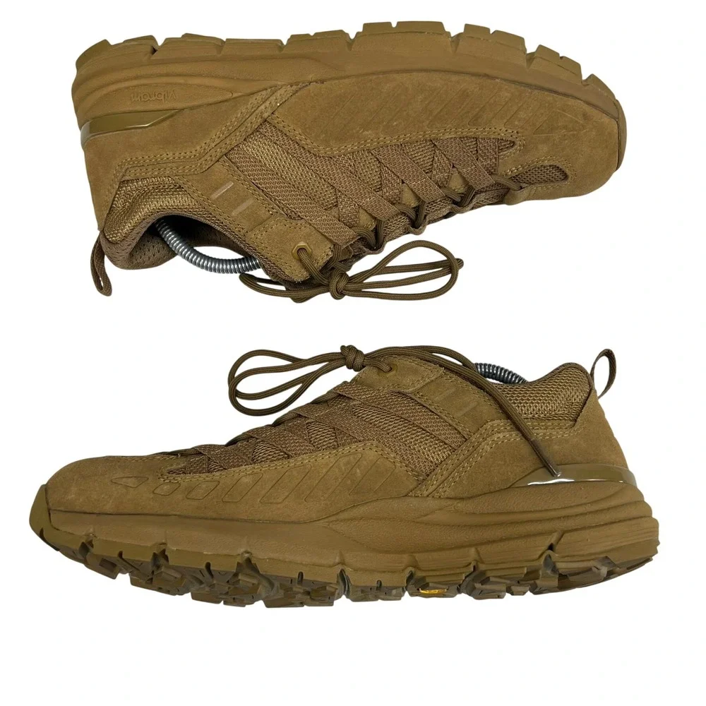 Danner Fullbore Low Tactical Shoes Coyote Mens 10D Hiking Brown Suede Vibram EUC